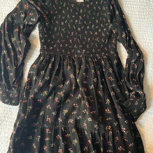 American Eagle Black Floral Mini Dress